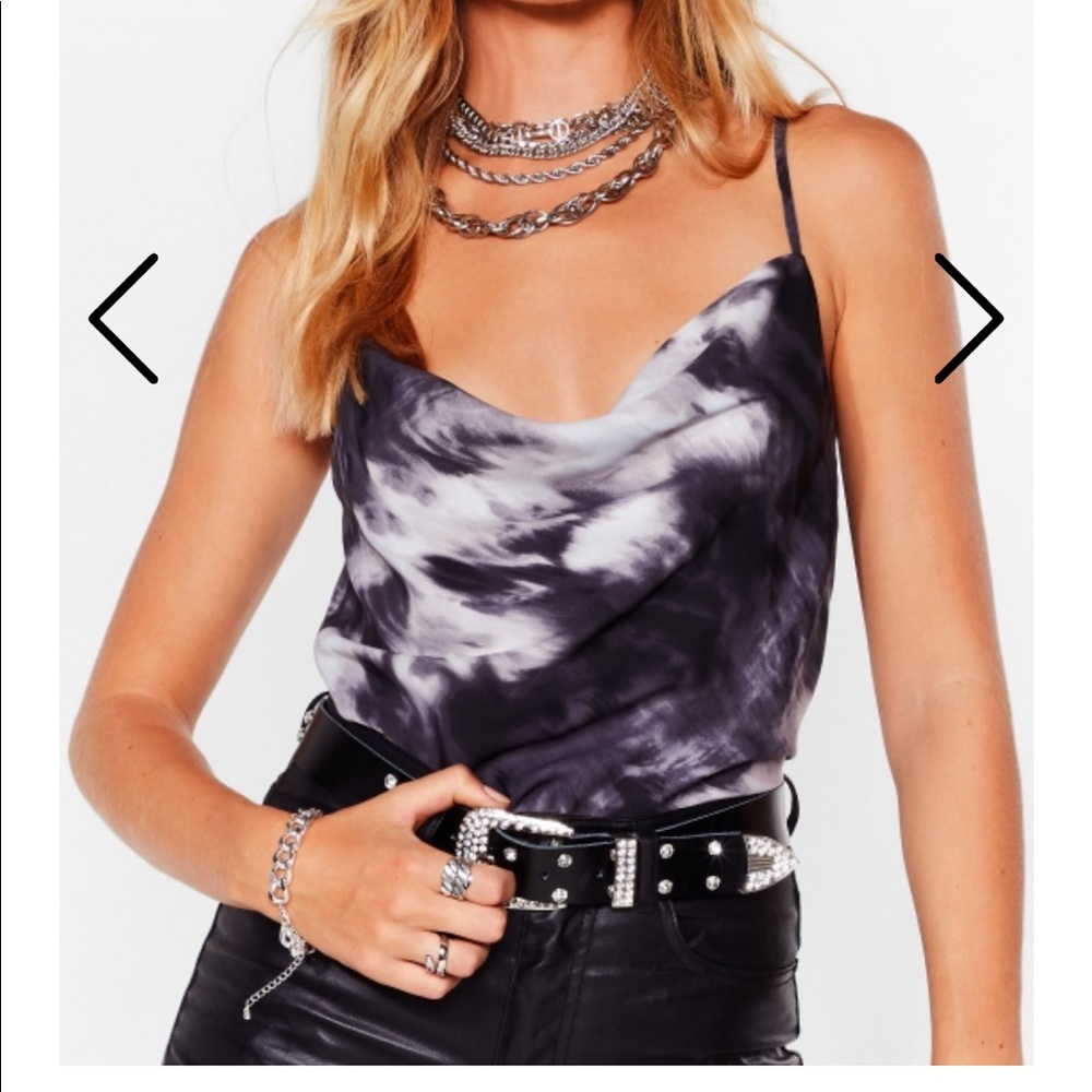 Tie Dye Cowl Neck Cami
